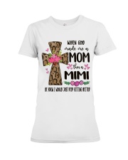 Mom Then a Mimi - Cross 2 Premium Fit Ladies Tee tile