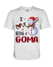 I Love Being A Goma - Xmas V-Neck T-Shirt tile
