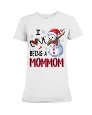 I Love Being A Mommom - Xmas Premium Fit Ladies Tee tile