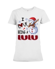 I Love Being A Lulu - Xmas Premium Fit Ladies Tee tile