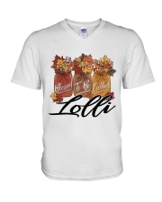 Blessed To Be Called Lolli - M V-Neck T-Shirt tile