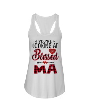 One Blessed Ma - Red Ladies Flowy Tank tile