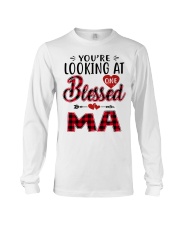 One Blessed Ma - Red Long Sleeve Tee tile