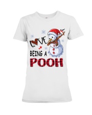 I Love Being A Pooh - Xmas Premium Fit Ladies Tee tile