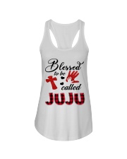 Blessed To Be Called Juju - Red Ladies Flowy Tank tile