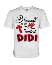 Blessed To Be Called Didi - Red V-Neck T-Shirt tile