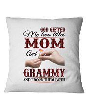 Mom And Grammy I Rock Them Both Square Pillowcase tile