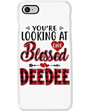 One Blessed Deedee - Red Phone Case tile