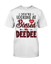 One Blessed Deedee - Red Classic T-Shirt front
