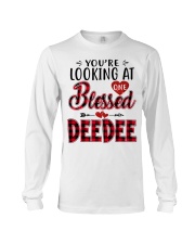 One Blessed Deedee - Red Long Sleeve Tee tile