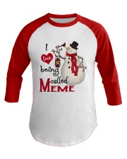 I Love Being Called Meme - Xmas Baseball Tee tile