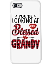 One Blessed Grandy - Red Phone Case tile