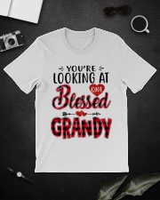 One Blessed Grandy - Red Classic T-Shirt lifestyle-mens-crewneck-front-16