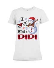 I Love Being A Didi - Xmas Premium Fit Ladies Tee tile