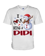 I Love Being A Didi - Xmas V-Neck T-Shirt tile