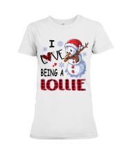 I Love Being A Lollie - Xmas Premium Fit Ladies Tee tile
