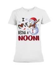 I Love Being A Nooni - Xmas Premium Fit Ladies Tee tile