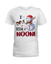 I Love Being A Nooni - Xmas Ladies T-Shirt tile