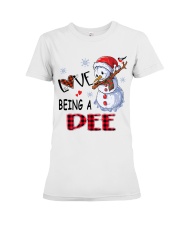 I Love Being A Dee - Xmas Premium Fit Ladies Tee tile