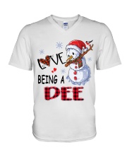 I Love Being A Dee - Xmas V-Neck T-Shirt tile