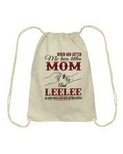 Mom And Leelee - H Drawstring Bag tile