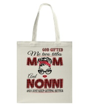 Mom And Nonni - Red 2022 .Png Tote Bag tile