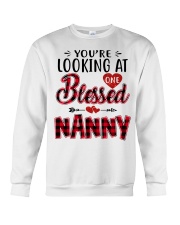 One Blessed Nanny - Red Crewneck Sweatshirt tile