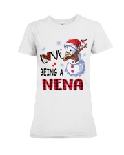 I Love Being A Nena - Xmas Premium Fit Ladies Tee tile