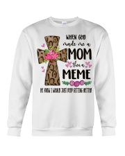 Mom Then A Meme - Cross 2 Crewneck Sweatshirt tile