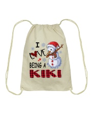 I Love Being A Kiki - Xmas Drawstring Bag tile