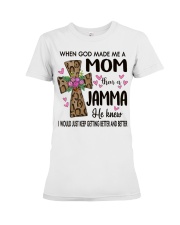 Mom Then A Jamma - Cross Premium Fit Ladies Tee tile
