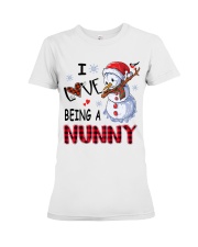 I Love Being A Nunny - Xmas Premium Fit Ladies Tee tile