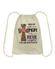 Mom Then A Teetee - Cross 2 Drawstring Bag tile