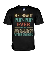 Best Freakin Pop-Pop Ever V-Neck T-Shirt tile