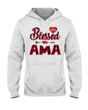 Blessed Ama - Red Hooded Sweatshirt tile