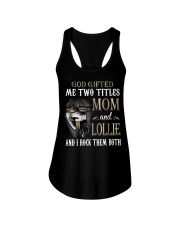 Mom And Lollie - Rock Them Both Cross Ladies Flowy Tank tile