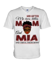 Mom And Mia Rock Them Both - B2 V-Neck T-Shirt tile