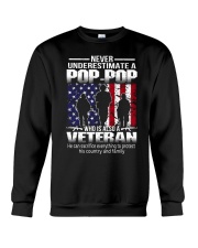 Never Underestimate A Pop-Pop Veteran Crewneck Sweatshirt tile