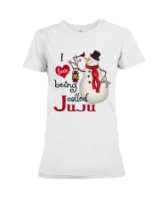 I Love Being Called Juju - Xmas Premium Fit Ladies Tee tile
