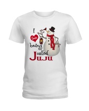 I Love Being Called Juju - Xmas Ladies T-Shirt tile