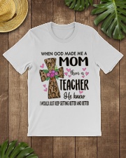 Mom Then A Teacher - Cross Classic T-Shirt lifestyle-mens-crewneck-front-18