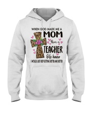 Mom Then A Teacher - Cross Hooded Sweatshirt tile