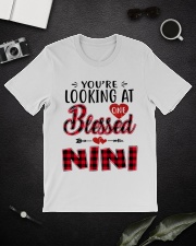 One Blessed Nini - Red Classic T-Shirt lifestyle-mens-crewneck-front-16