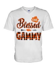 Blessed Gammy - Autumn V-Neck T-Shirt tile