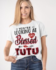 One Blessed Tutu - Red Classic T-Shirt apparel-classic-tshirt-lifestyle-front-100