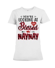 One Blessed Naynay - Red Premium Fit Ladies Tee tile