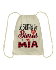 One Blessed Mia - Red Drawstring Bag tile