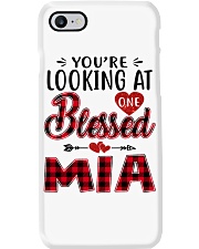 One Blessed Mia - Red Phone Case tile