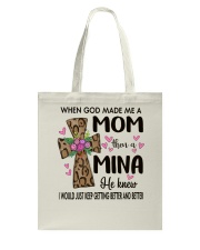 Mom Then A Mina - Cross Tote Bag tile
