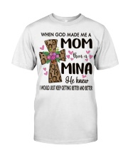 Mom Then A Mina - Cross Classic T-Shirt front